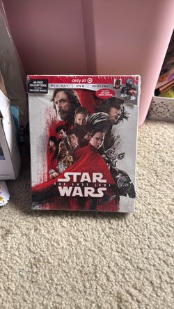 Star Wars The Last Jedi Blu Ray & DVD 4 Disc.