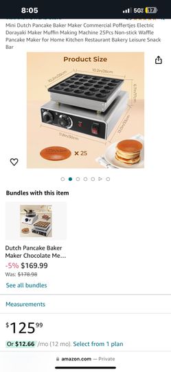 Mini pancake Machine