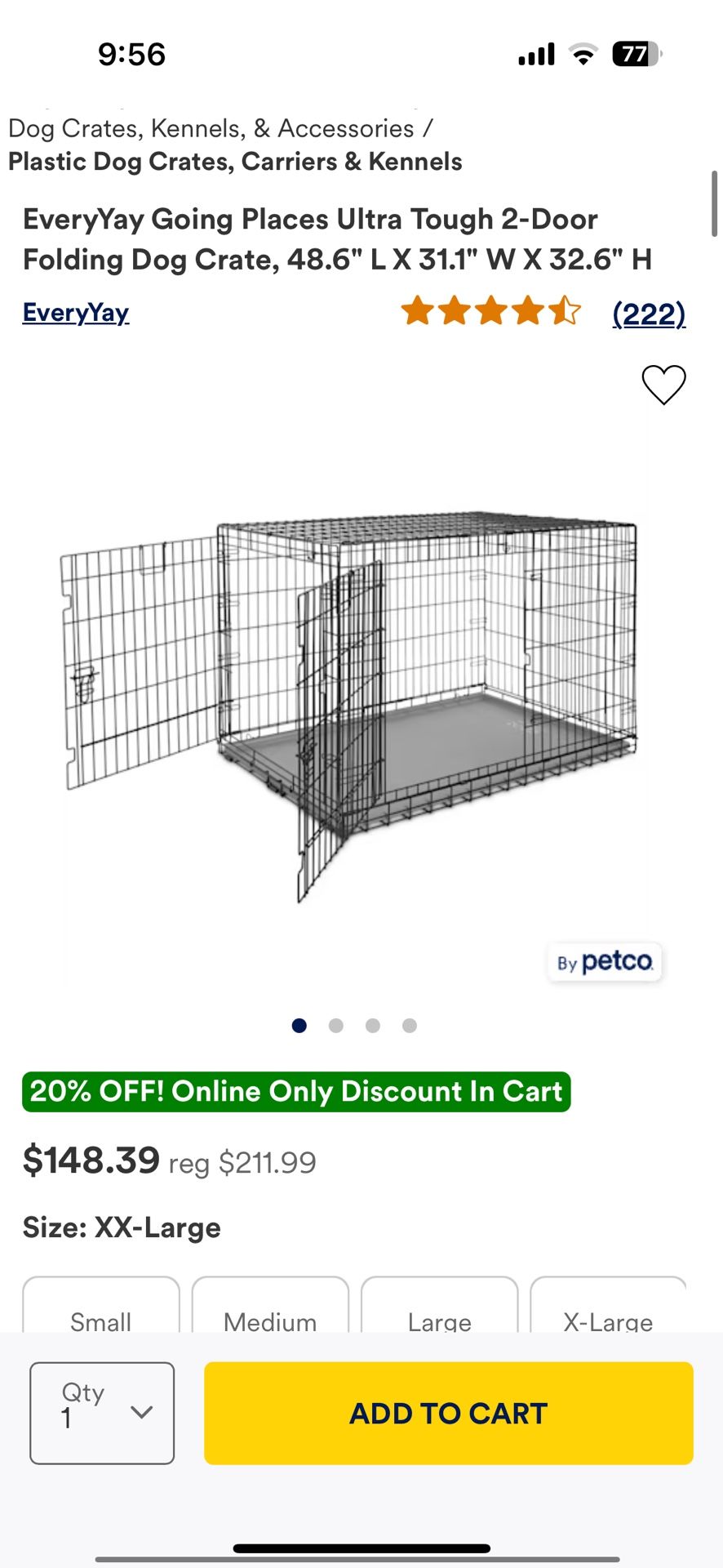 Folding Dog Crate
