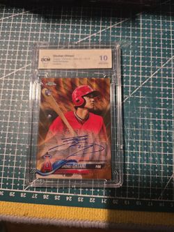 Shohei Ohtani [Gold Refractor] #RA-SO | 2018 Topps Chrome Rookie Autograph