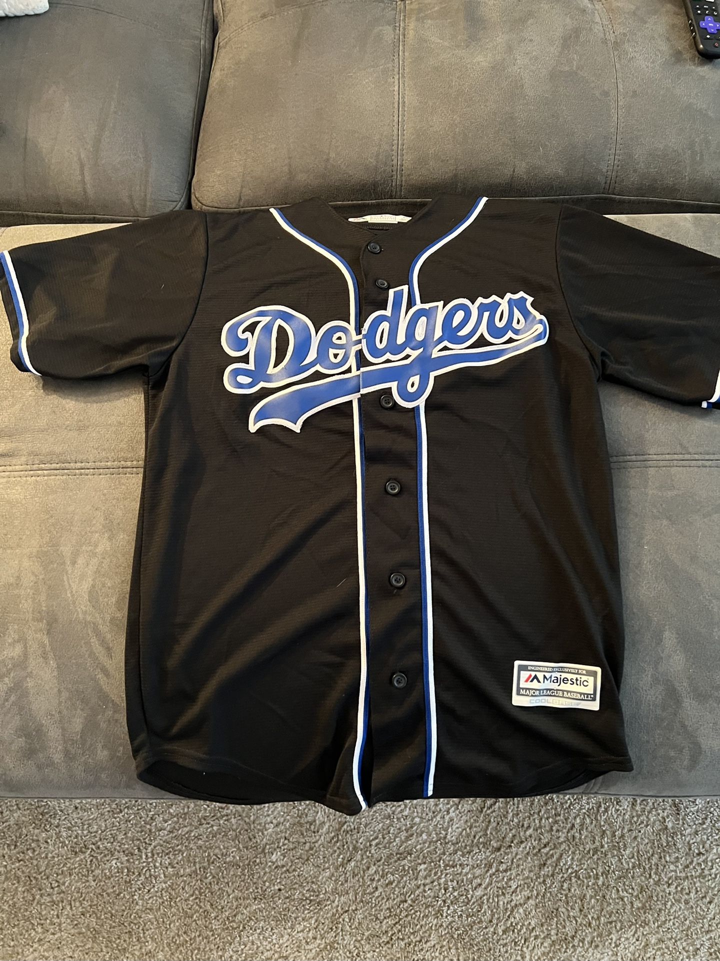 LA Dodgers Jersey Black Mens M
