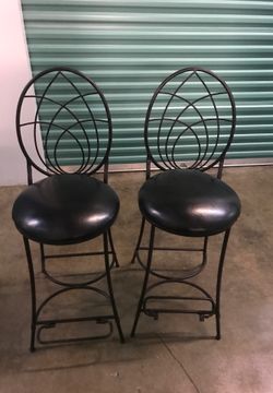 Vintage leather stools