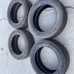 4 — 235/55r18 Cooper Tires Good 80% Treads 2022 DOT!