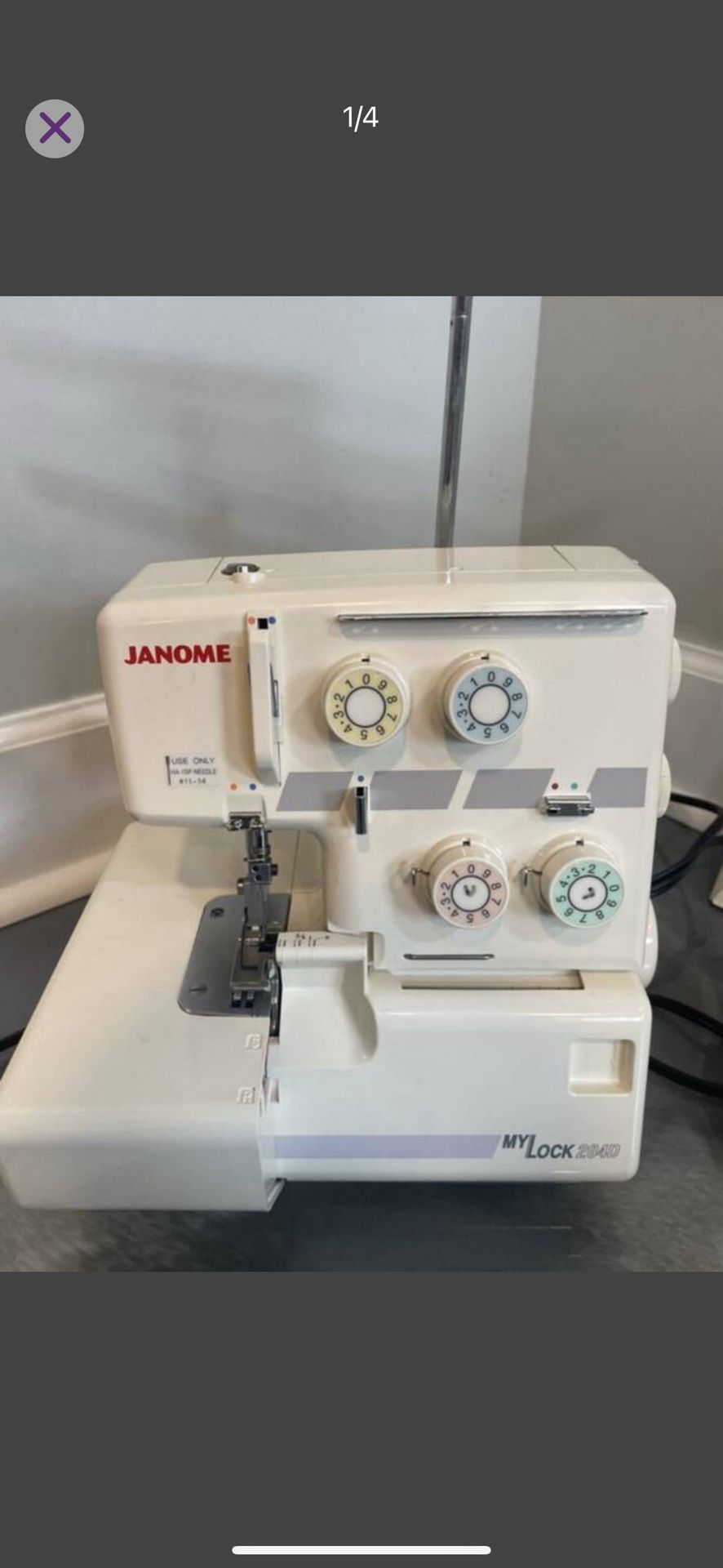 Janome MyLock 204D Serger/Overlocker Sewing Machine