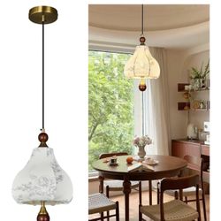 Vintage Fabric Chandelier  (NEW IN BOX)