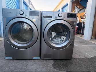LG Washer & Dryer Set – Front Load – Graphite Ste