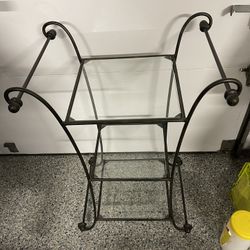 Planter Table Bronze Glass