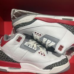 AIR JORDAN 3 RETRO (white/ Fire red)
