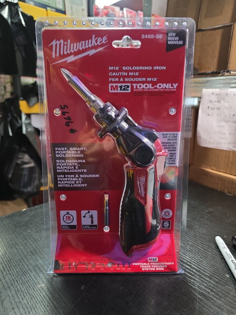 Milwaukee
M12 12-Volt Lithium-Ion Cordless Soldering Iron (Tool-Only)