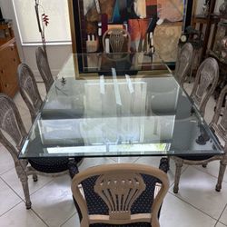 8 Antique Hot Air Balloon Parachute Chairs. 6 Side & 2 Armchairs. Excellent Condition. All 8 Only $6,000. Boca 33496.  Table Not For Sale. 