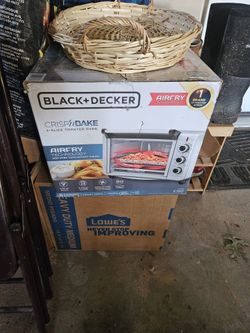 BLACK+DECKER 6-Slice Crisp N Bake Air Fry Toaster Oven