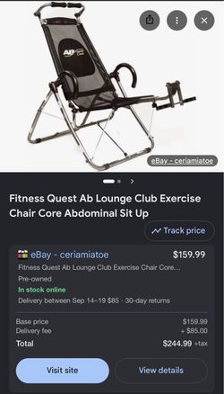 Chair Core Abdominal Sit Up