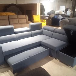 Lolla Two Seater With Chaise And Storage Ottoman