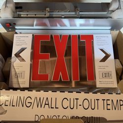 Exit Sign LED Red Color