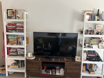 White Book Shelves And Kitchen Shelves