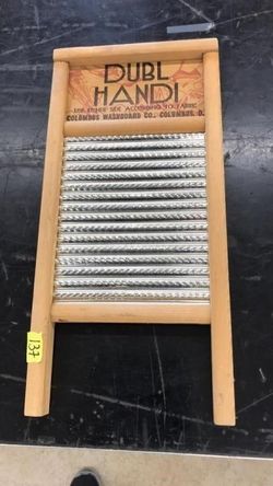 COLUMBUS WASHBOARD CO. DUBL HANDI  WASHBOARD