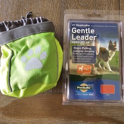 Dog Training Head Collar And Treat Bag