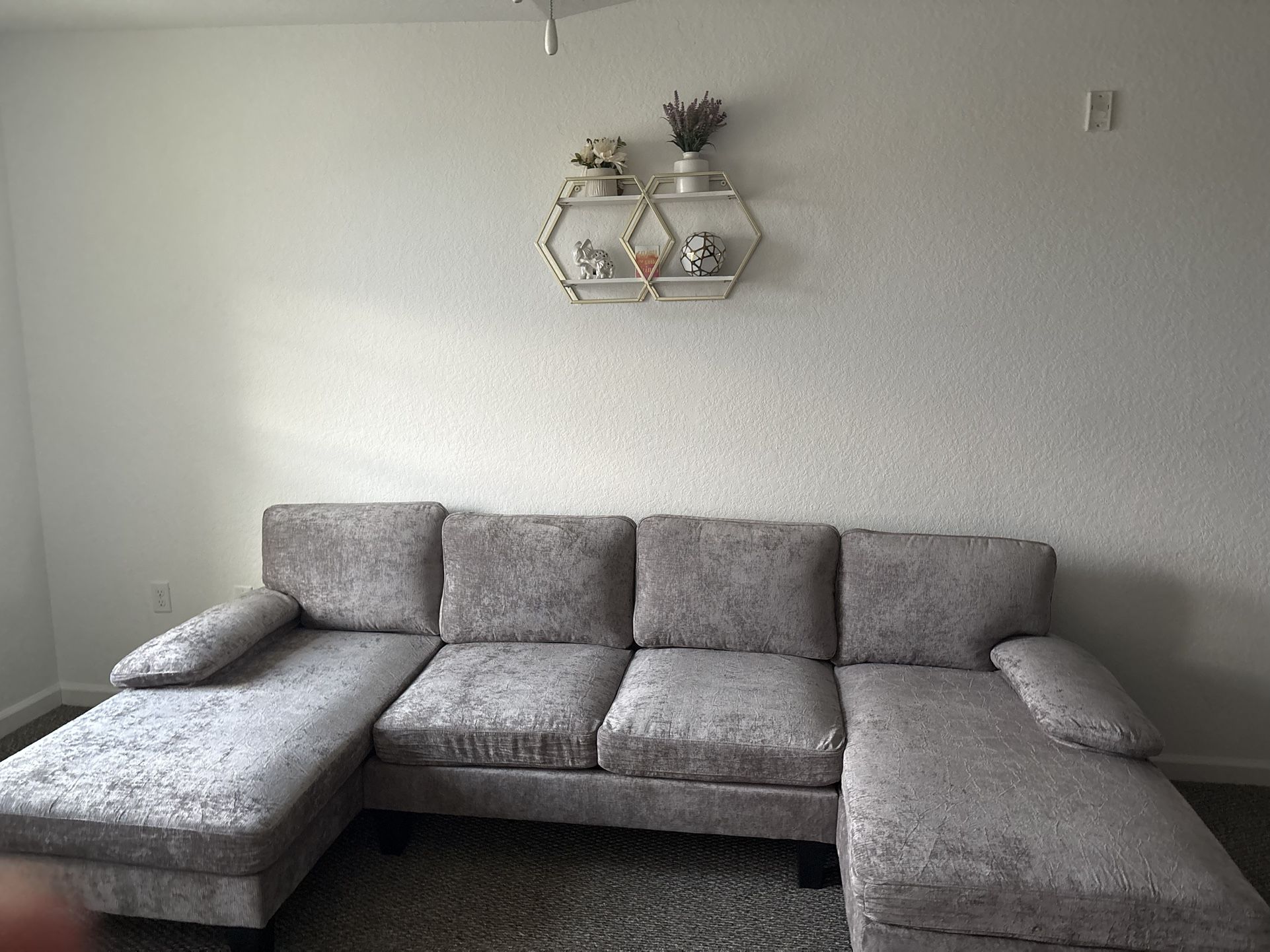 Grey U Shape Sectional