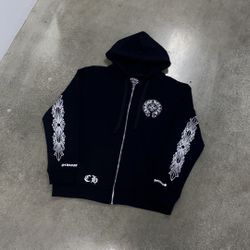 Chromehearts Los Angeles Floral ZipUp Hoodie