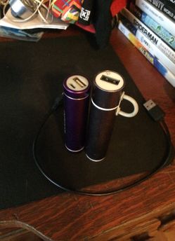 Power banks &a charging cable