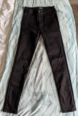 Women's A&F Black High-Rise Skinny Jeans, 4L