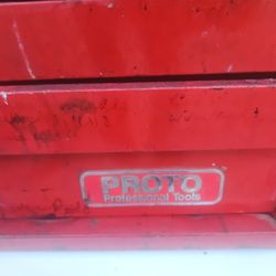 Tool Box Vintage PROTO  1948 W LITTLE STUFF INSIDE TOOL  Key Imclude 