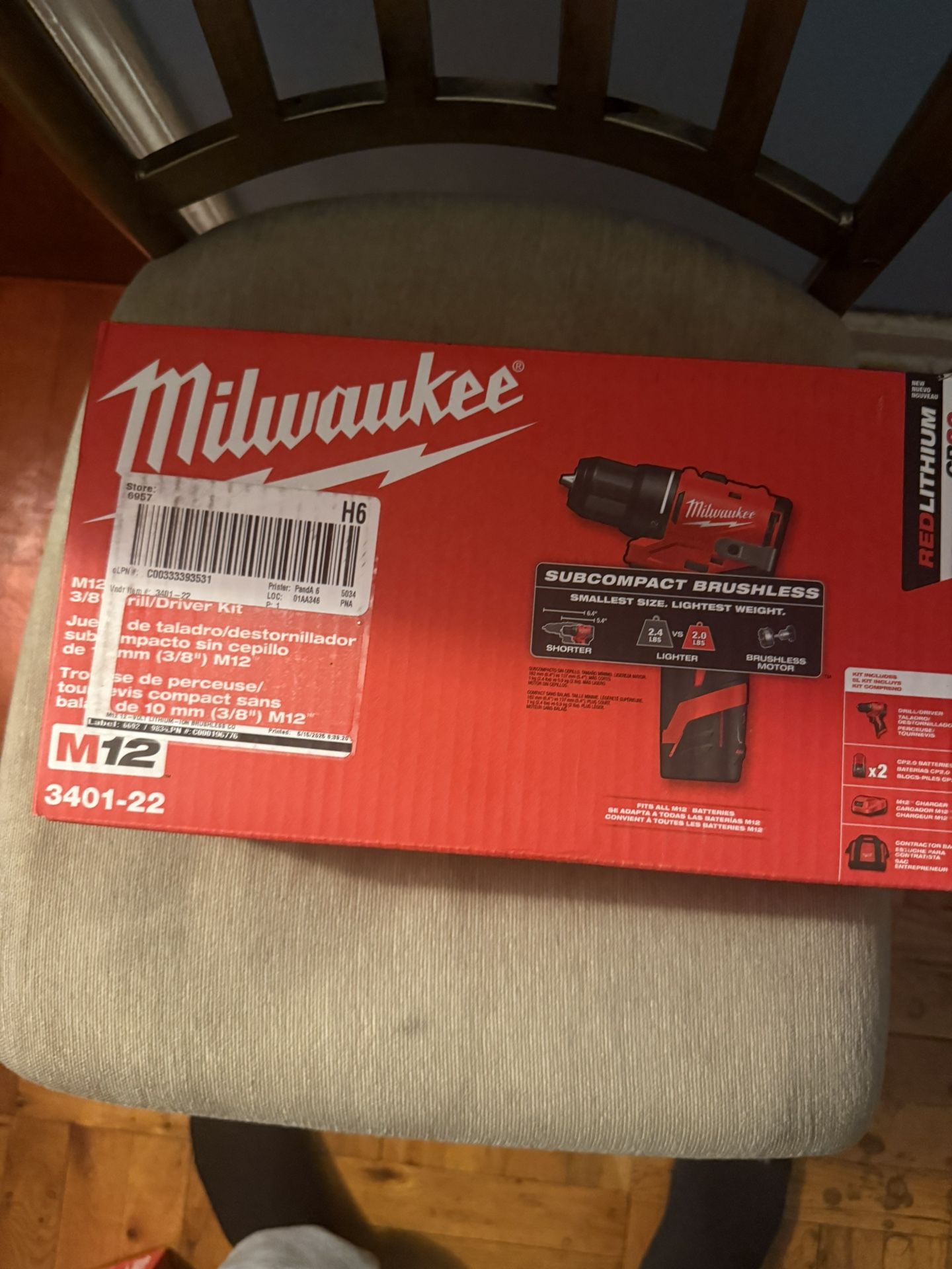 M12™ Subcompact Brushless 3/8" Drill/Driver