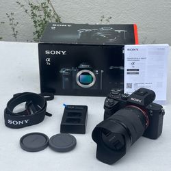 Sony Alpha 7 ll Camera with Lens and accessories