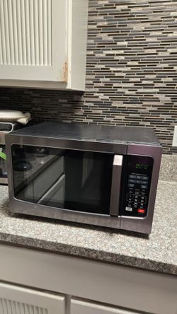 NICE BLACK AND GRAY MICROWAVE