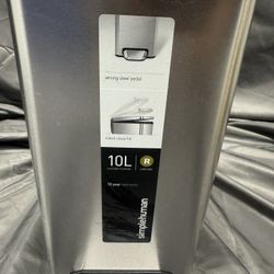 Simplehuman 10L Stainless Steel Step Trash Can | $25 