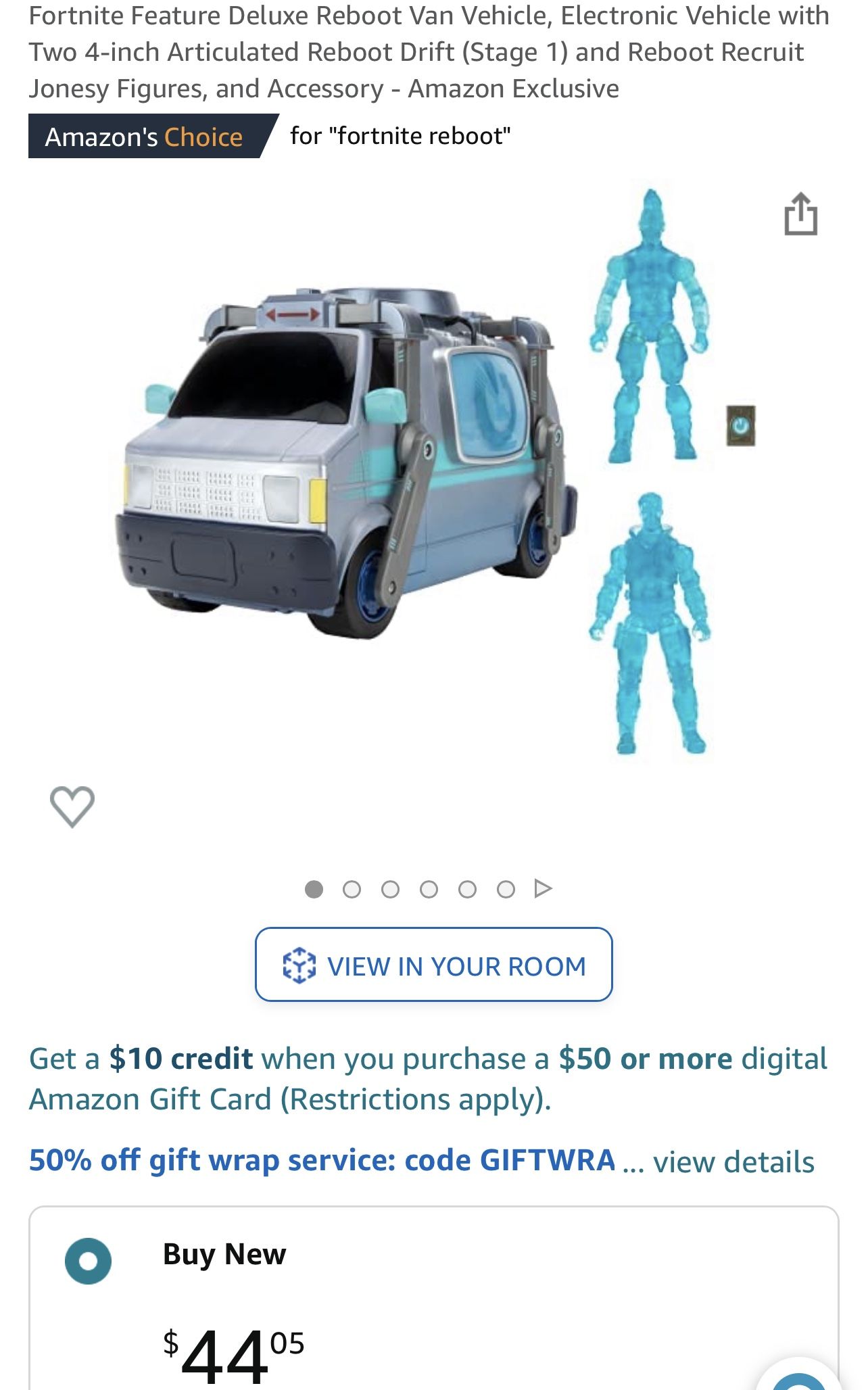 Fortnite Feature Deluxe Reboot Van Vehicle, Electronic Vehicle with Two 4-inch Articulated Reboot Drift (Stage 1) and Reboot Recruit Jonesy Figures, a
