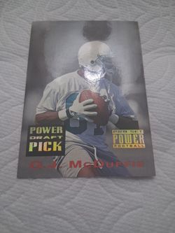 1993 O. J. MCDUFFIE,  Pro set power draf picks, Rare Gold card # PDP15 RC