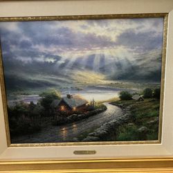 Thomas Kinkade Emerald Isle Cottage 16x20 S/N Canvas #490/2750