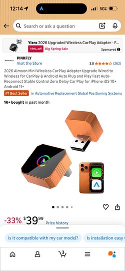 Wireless CarPlay Adapter