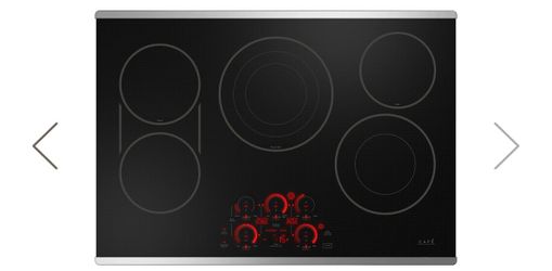 New GE CAFE 30 in. 5 Burner Element Smart Radiant Electric Touch Control Cooktop in Stainless Steel