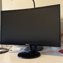 SAMSUNG LC24F390FHNXZA 24-inch Curved LED FHD 1080p Gaming Monitor (Super Slim Design), 60Hz Refresh Rate w/AMD FreeSync Game Mode