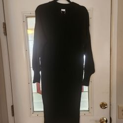 Womens Black Sweater Dress. Size Large.  Lascana  