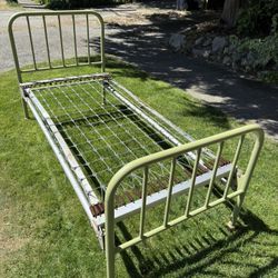 Vintage Twin Sized Bed Frame (Very Springy!)