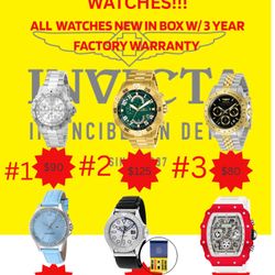 Invicta Watches 🔥Brand New In Box W/ Warranty