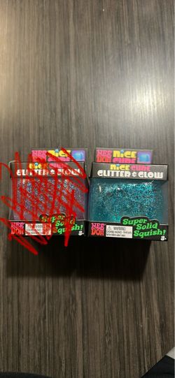NeeDoh nice cube glitter and  glow