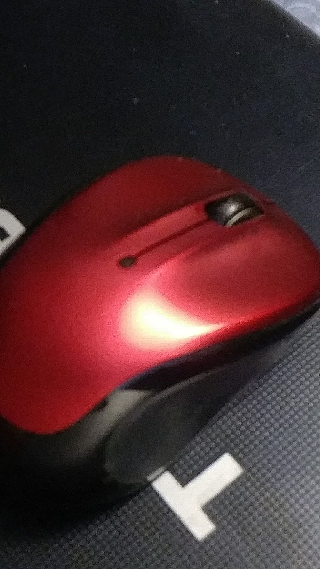 Logitech red wireless mouse model M325