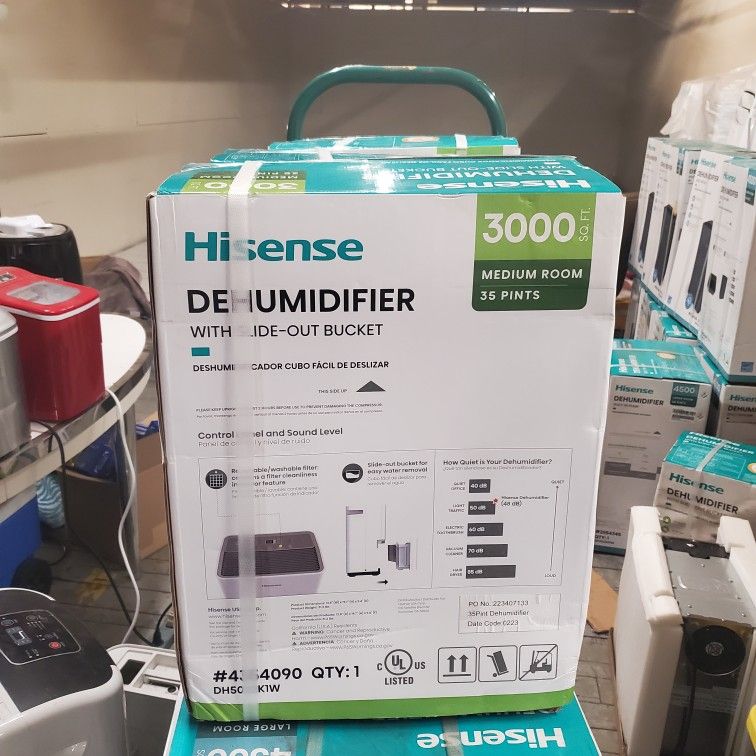 Brand New 35-pint Hisense Dehumidifier All New In The Box.