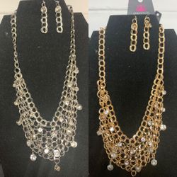 Silver And Gold Necklace