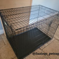 Brand New 42" Xxl Dog Crate Up To 90 Lbs 2 Doors With Tray & Puppy Potty Training Divider $80  Folding Dog Cage Animal Kennel Jaula De Mascota
