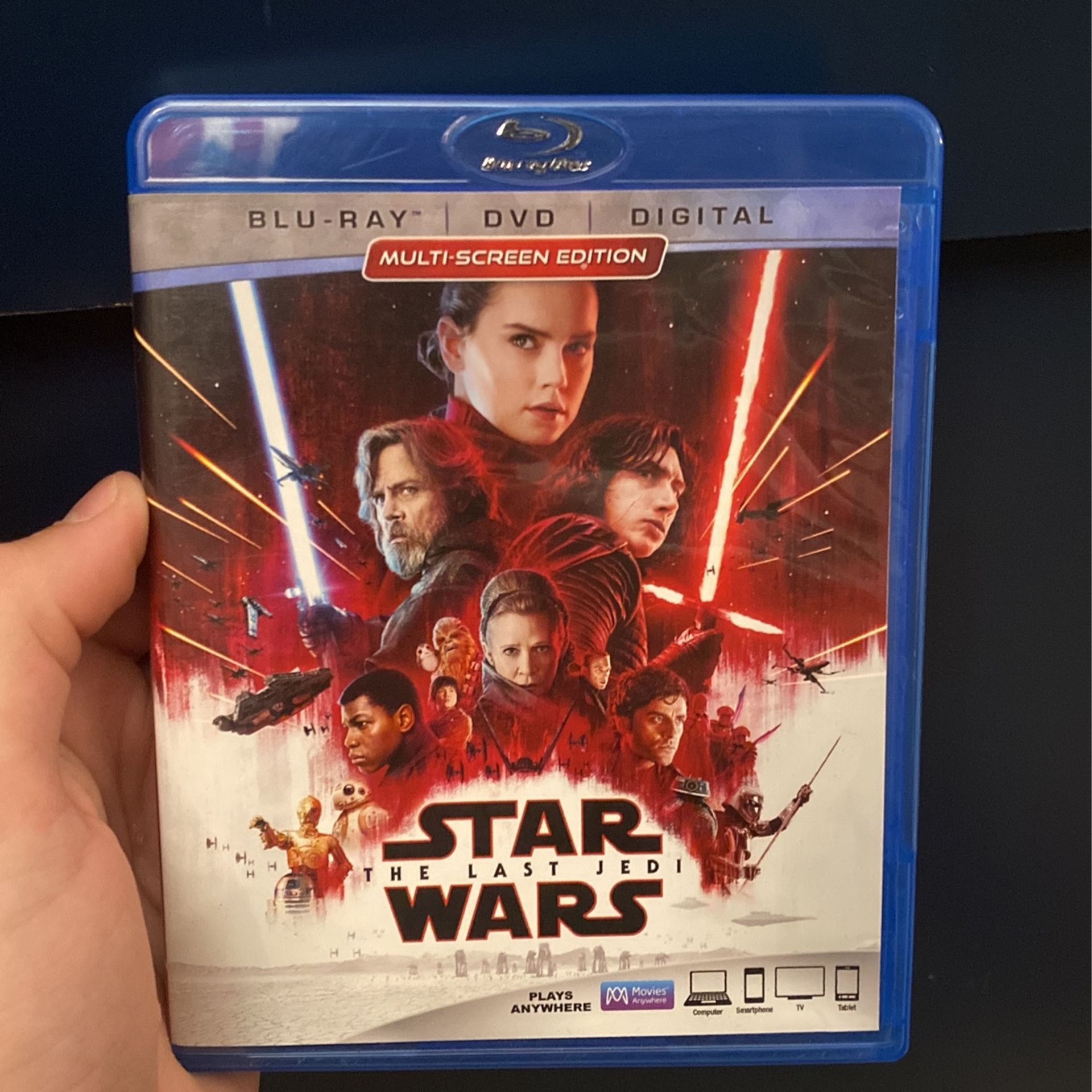 Star Wars The Last Jedi Blu-Ray