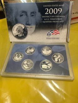 United States mint distrito of Columbia  querters proof