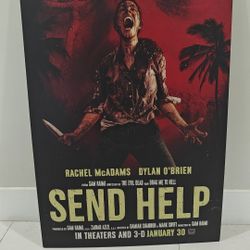 Send Help Poster 23x36 Rachel McAdams , Sam Raimi
