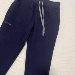FIGS Navy Scrub Pant 3 Pair Lot, Small