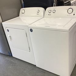 New Scratch And Dent Amana Washer And Dryer Set. 1 Year Warranty 