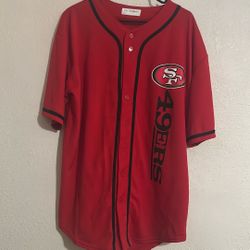 San Francisco 49Ers Men’s Size XL Baseball  Jersey